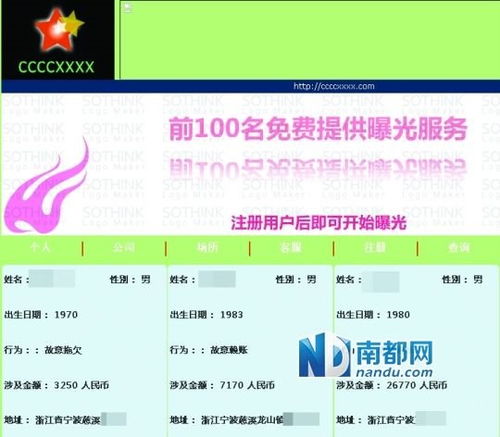 专治不还钱 宁波老板建立赖账曝光网站